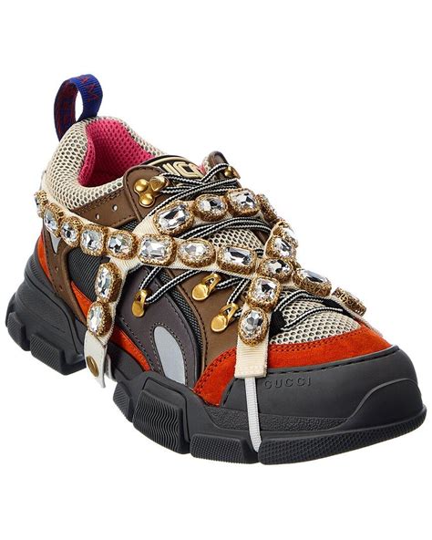 gucci flashtrek aus leather sneakers|Gucci flashtrek sneakers price.